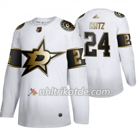 Dallas Stars Trikot Roope Hintz 24 Adidas 2019-2020 Golden Edition Weiß Authentic - Herren
